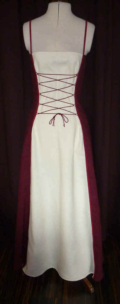 Brautkleid Zsuzsa Brautkleid Vorderschnürung Leinen