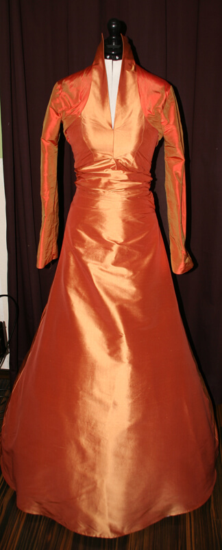 Brautkleid_Bolero_orange Brautkleid orange