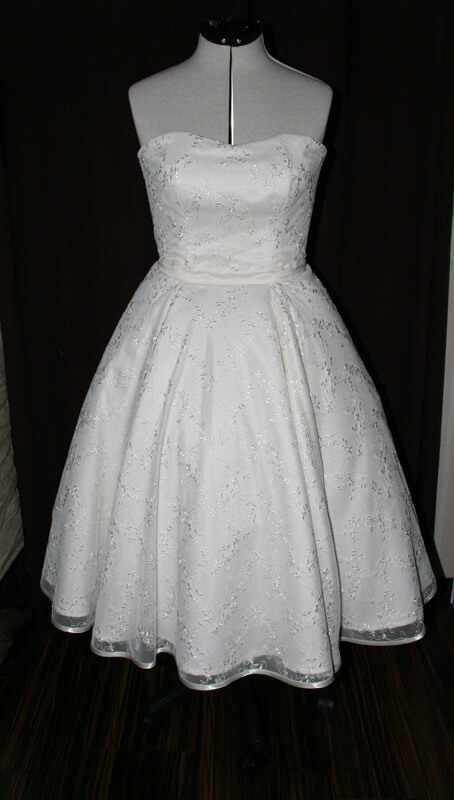 50er Jahre Rocabilly Brautkleid