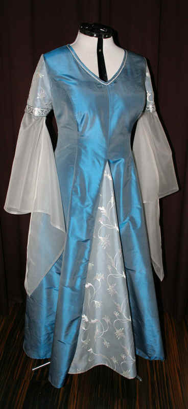 Brautkleid türkis Mittelalter