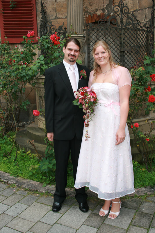 Standesamtskleid Melanie Standesamkleid kurz rosa