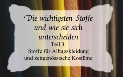 Stoffe für Alltagskleidung, Kostüme und SIFI-Uniformen