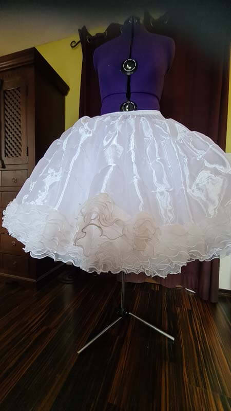 Petticoat mit Rüschen