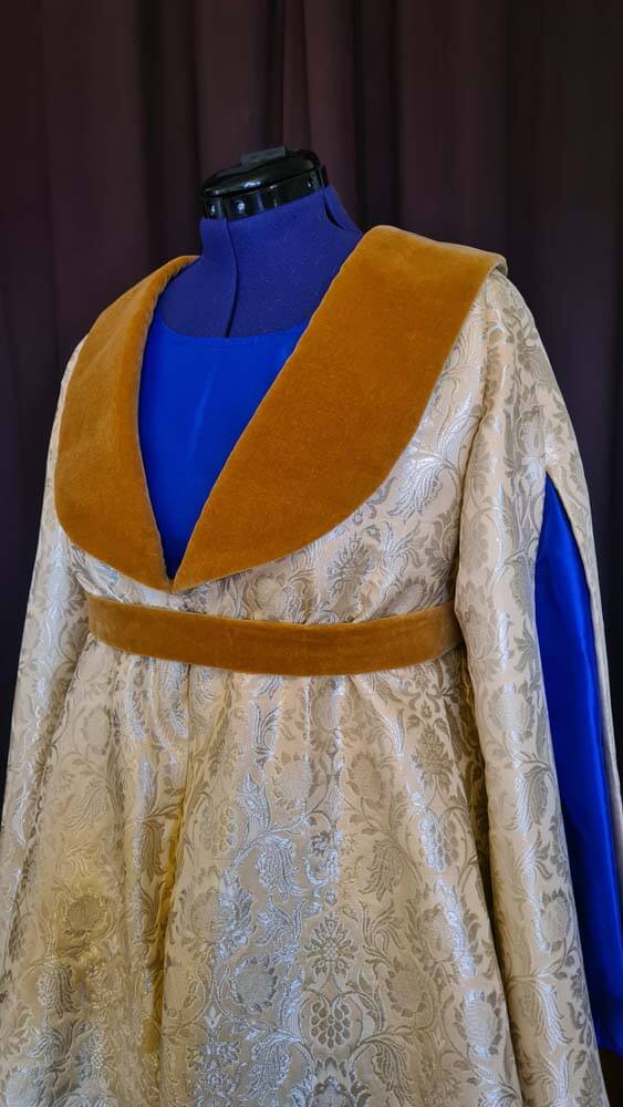 houppelande-spaetmittelalter-kragen Houppelande Kleid Spätmittelalter