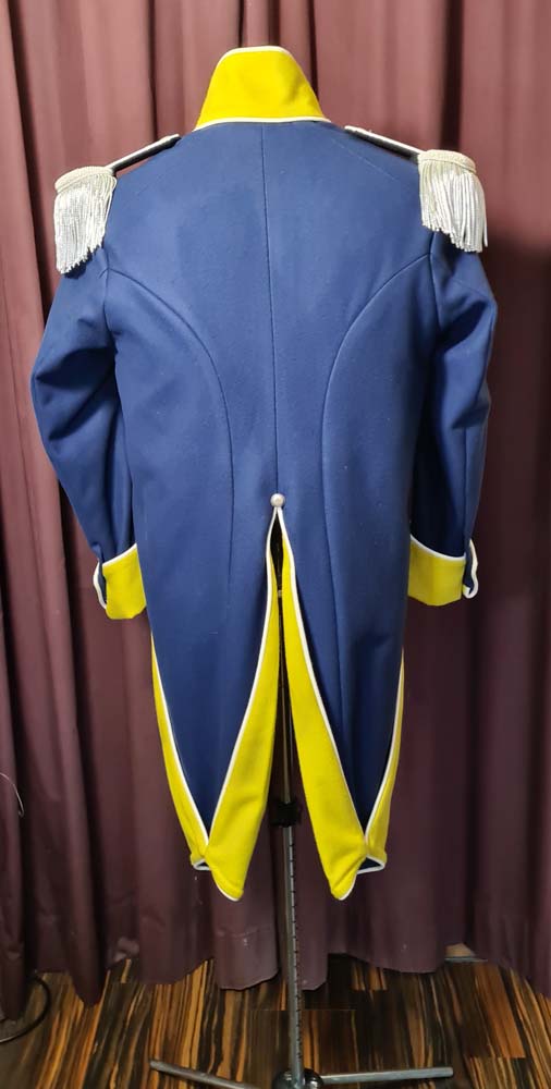 uniform-wuerttemberg-empire-uniformrock-ruecken Empire Uniform Reenactment Württemberg